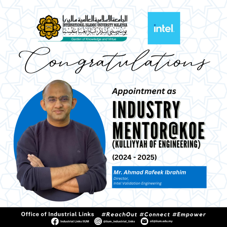 Industry Mentor@Kulliyyah of Engineering