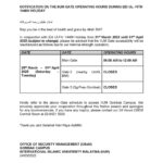 NOTIFICATION ON THE IIUM GATE OPERATING HOURS DURING EID UL- FITR 1446H HOLIDAY