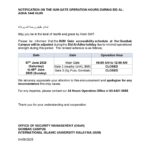 NOTIFICATION ON THE IIUM GATE OPERATION HOURS DURING EID AL- ADHA 1446H