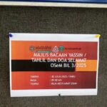 Majlis Bacaan Yassin, Tahlil dan Doa Selamat Bil. 3/2025