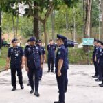 POLIS BANTUAN UIAM TERIMA KUNJUNGAN PEMERIKSAAN KETUA BAHAGIAN PENCEGAHAN JENAYAH DAN KESELAMATAN KOMUNITI IPD GOMBAK