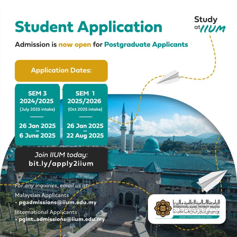 Admission for International Postgraduate Students